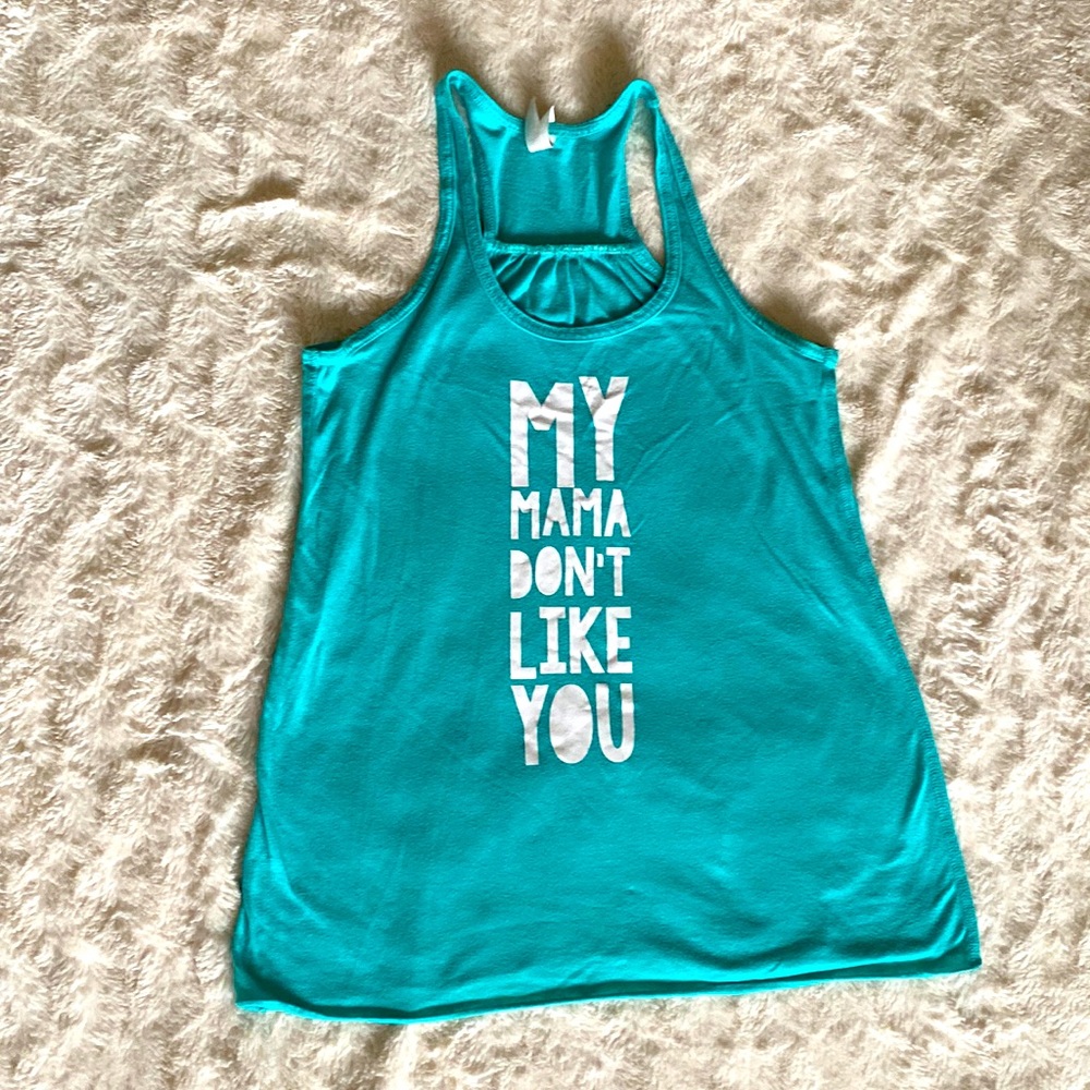 Teal racer back tank